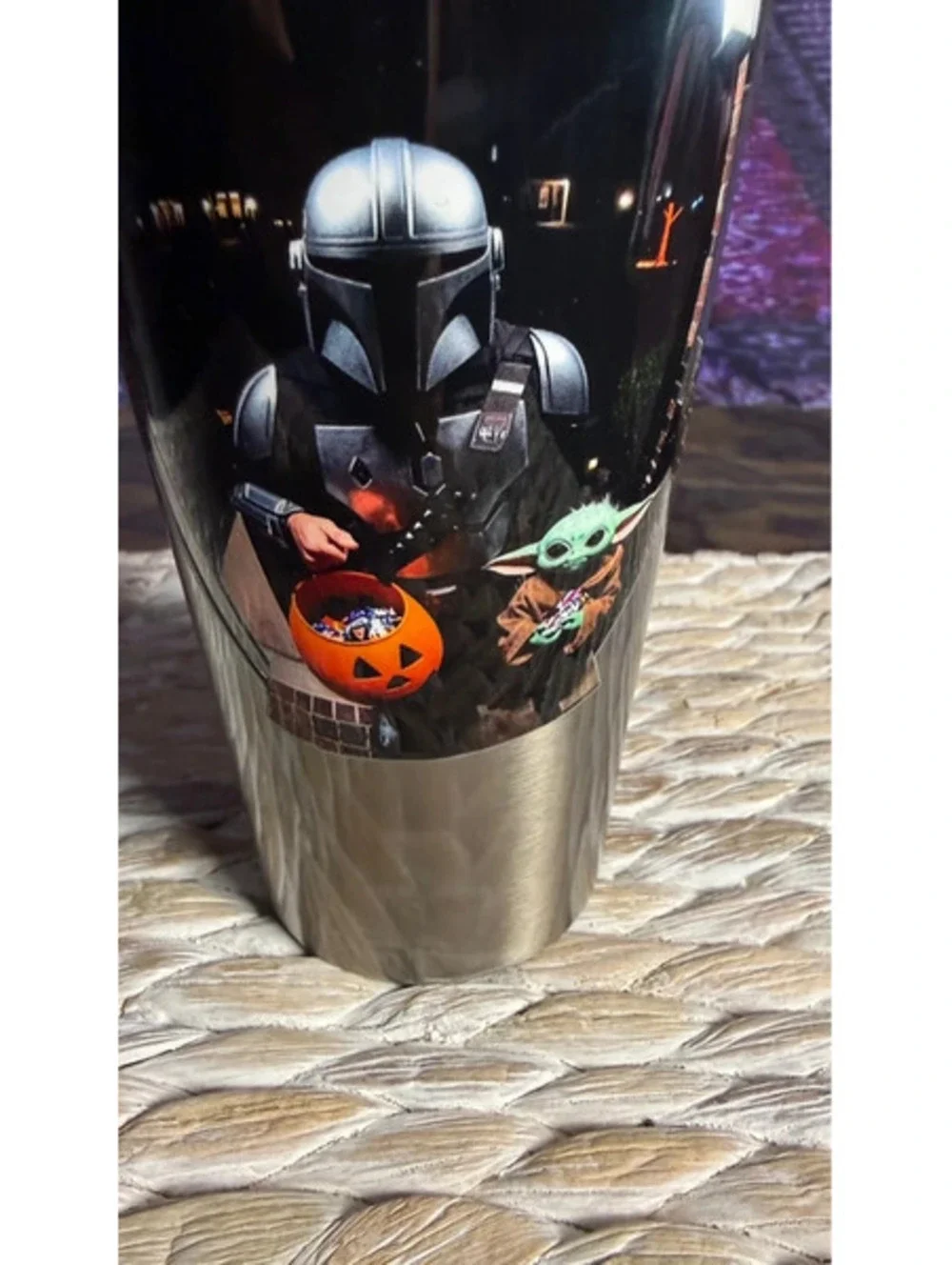 Trick or Treat! It’s The Mandalorian and Yoda! Tumbler